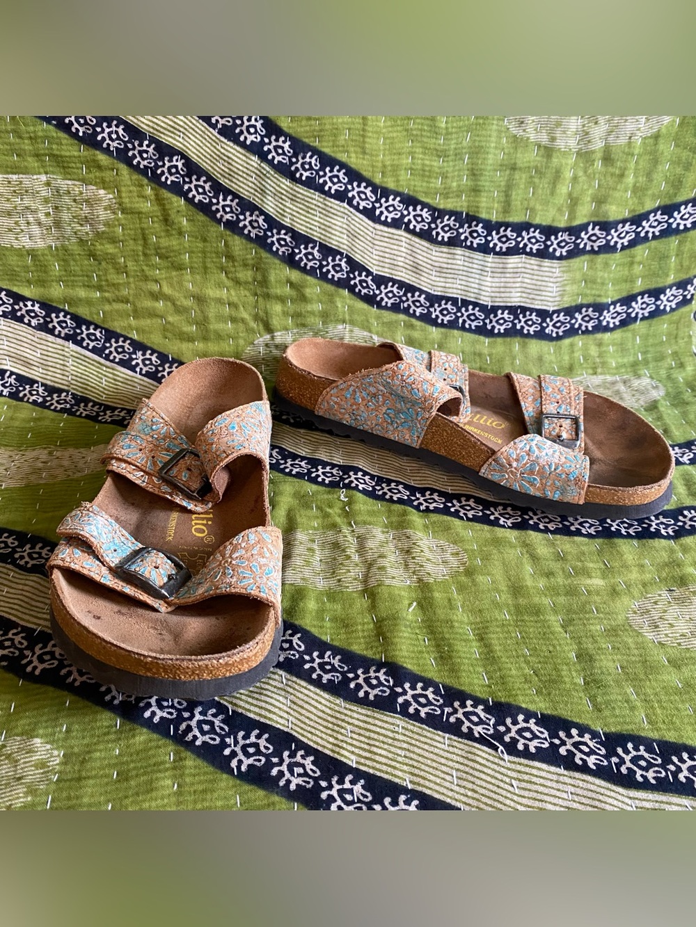 Papillo by Birkenstock Chamomile Kaleidoscope Sydney Slide Size EU 39/ US 8.5